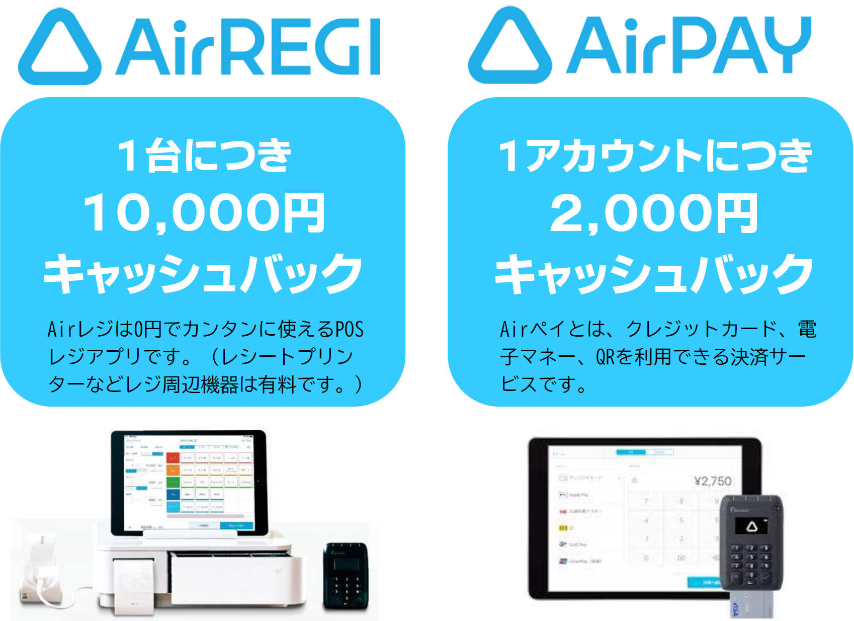 「Airビジネスツール導入でのキャッシュバックを行います」関連画像